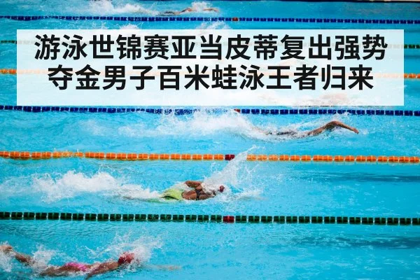 游泳世锦赛亚当皮蒂复出强势夺金男子百米蛙泳王者归来